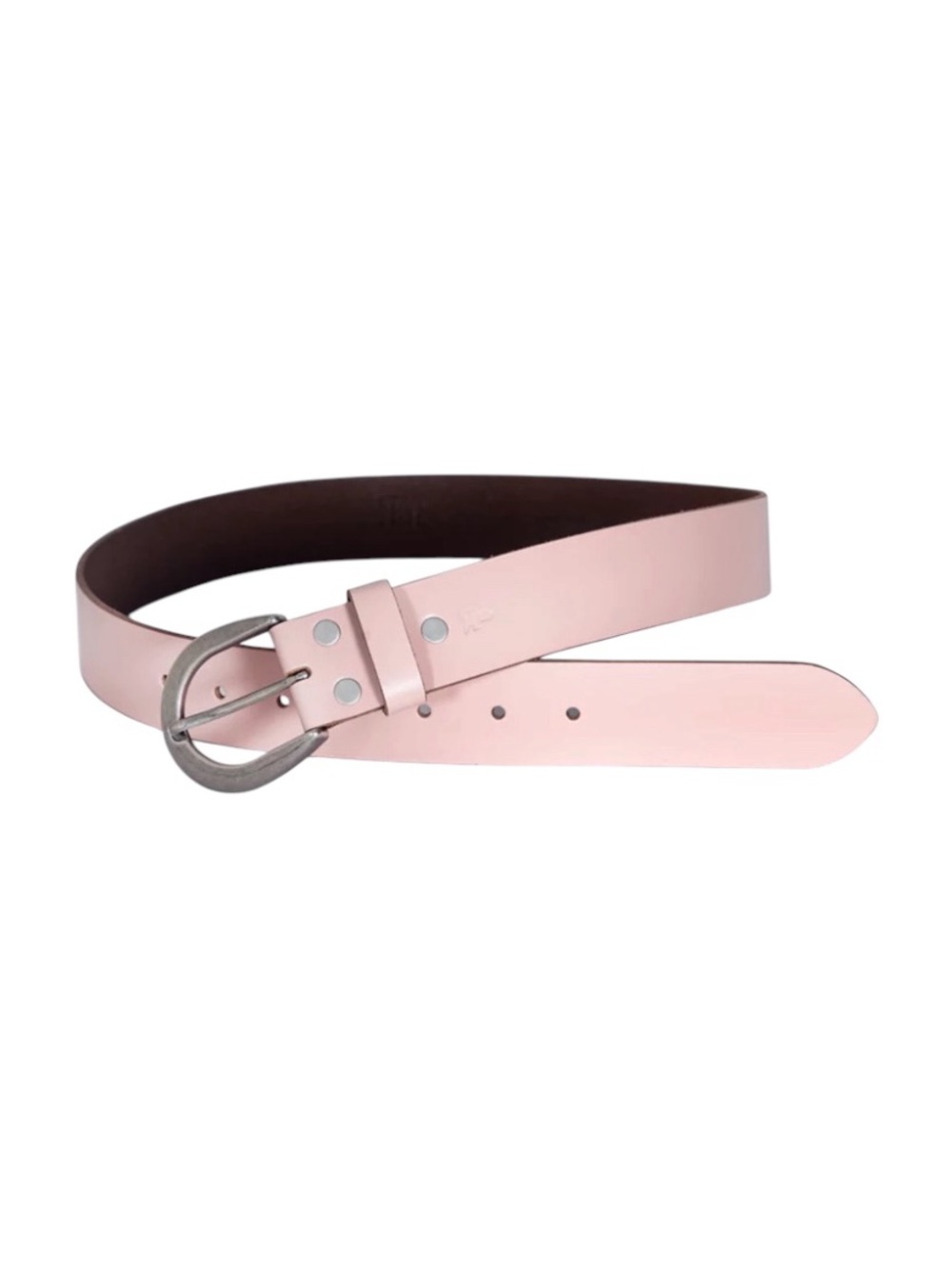 FRYE 38MM Pink Woodrose Genuine Leather Belt X-Large